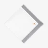 X Schostal Handkerchief With Corna Embroidery - Grey For Men