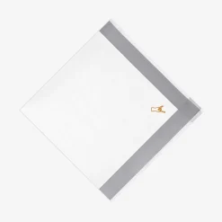 X Schostal Handkerchief With Corna Embroidery - Grey For Men