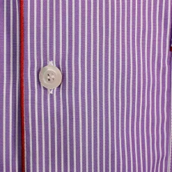 Discount X Schostal Unisex Striped Pyjama-Purple&White For Men