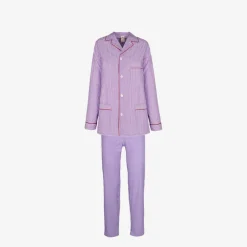 Discount X Schostal Unisex Striped Pyjama-Purple&White For Men