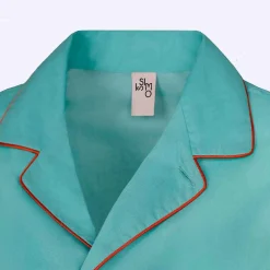 Best X Schostal Unisex Pyjama - Turquoise & Orange For Men