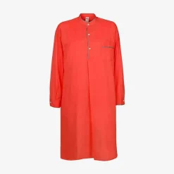 Best X Schostal Unisex Nightshirt - Orange & Turquoise For Men
