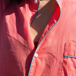 Best X Schostal Unisex Nightshirt - Orange & Turquoise For Men