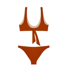 Outlet Dieci Terracotta Two Piece Beachwear