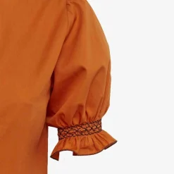 Outlet Donatella Orange Short Sleeve Shirt Tops & T-Shirts