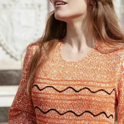 New Lea Orange Daisies Dress Dresses