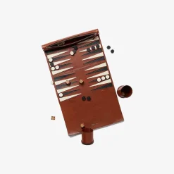 Living Room-Mu00e9tier Metier Backgammon Set - Cognac