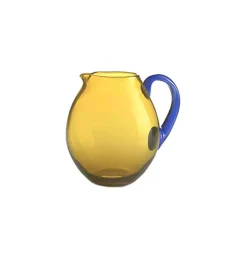 Hot Dandy Carafe Blue Yellow - Made To Order Tableware