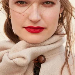 Hot - Long Fringed Cape Beige Outerwear