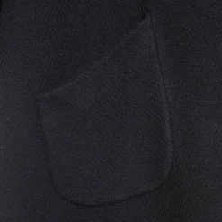 Best - Long Fringed Cape Dark Blue Outerwear