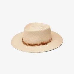 Panama Straw O' Keeffe Hat With Tan Leather Natural Tan Accessories