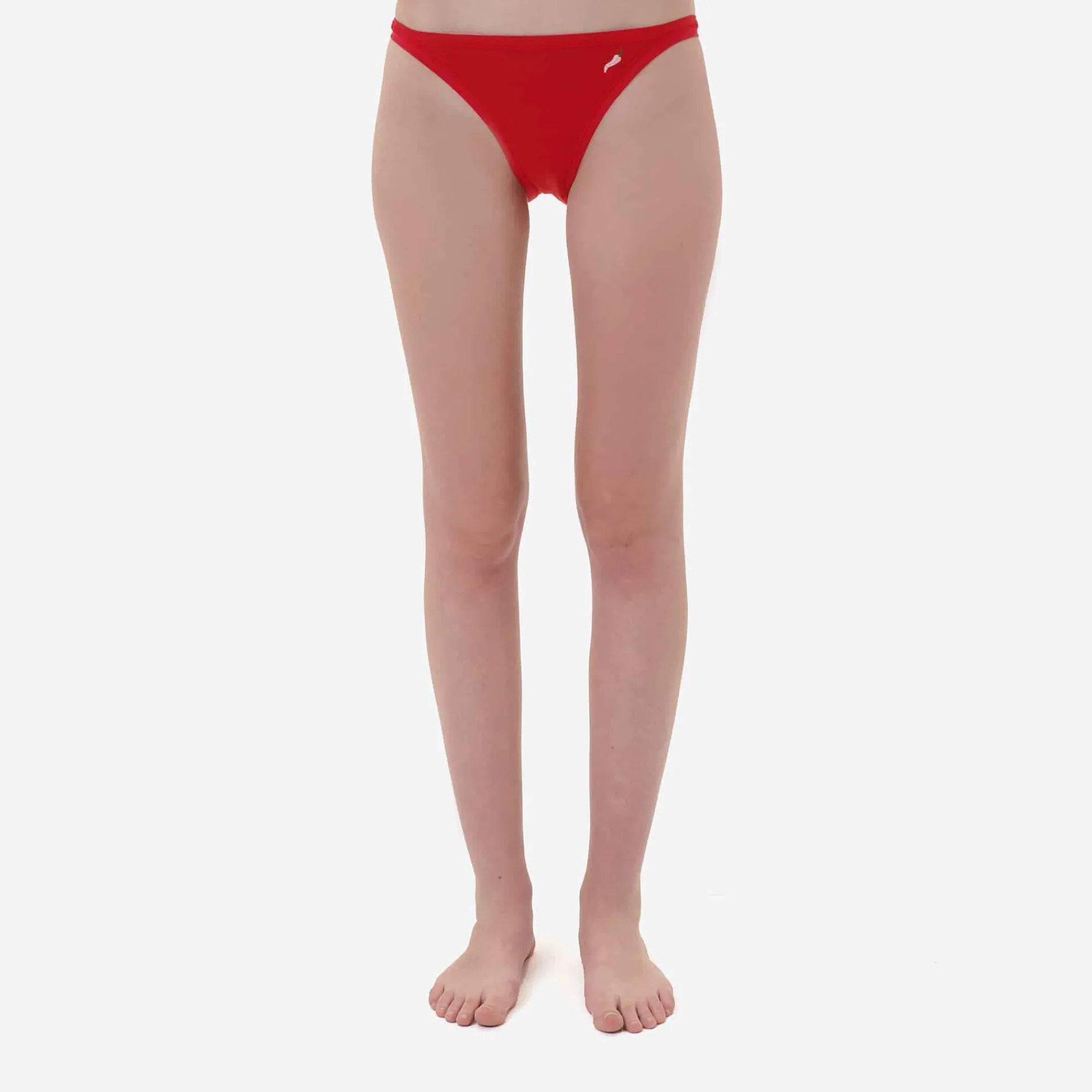 Best Red Slip- In Ecological Fabric With Our Lucky Chili Embroidery Lingerie & Nightwear