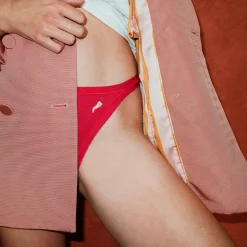 Best Red Slip- In Ecological Fabric With Our Lucky Chili Embroidery Lingerie & Nightwear