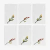 Best Embroidered Cocktail Napkins - Set Of 6 Tableware