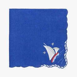 Clearance Sailor Embroidered Placemats And Napkins - Set Of 6 Tableware